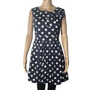 Ixia Polka Dot Sleeveless Dress, NWT